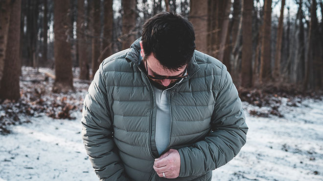 Navigation on sale down jacket
