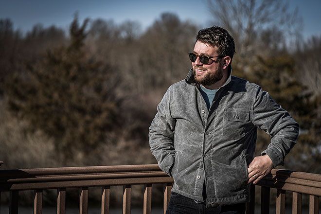 Flint and Tinder Wool-lined Waxed Trucker Jacket