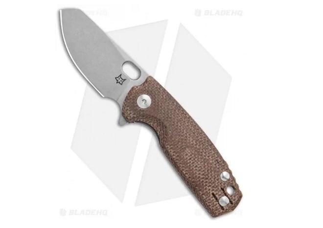 Fox Knives Baby Core Mini Liner Lock Knife Natural Micarta