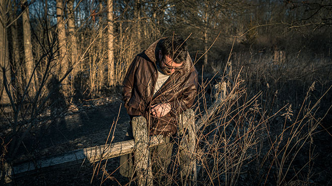 Orvis Spirit II Shearling And Leather Flight Jacket