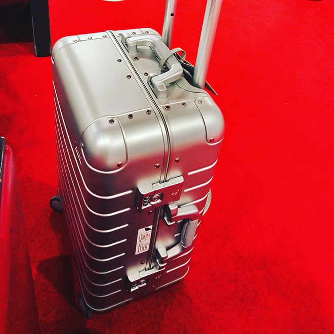 Away Aluminum Carry-On at Paris Airport