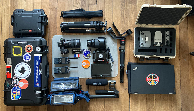 Filmmaking gear moon simulation packing list