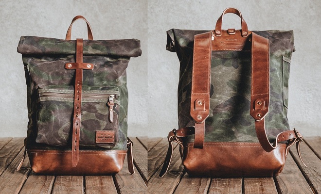 Best waxed canvas backpacks: Bradley Mountain The Biographer