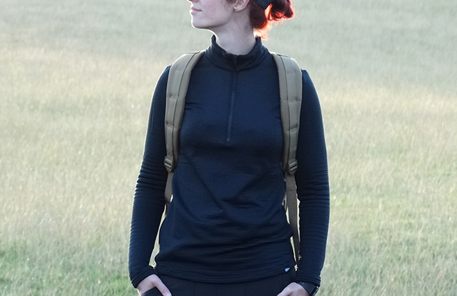 Workout clothes for women - GORUCK Grid Fleece Half Zip