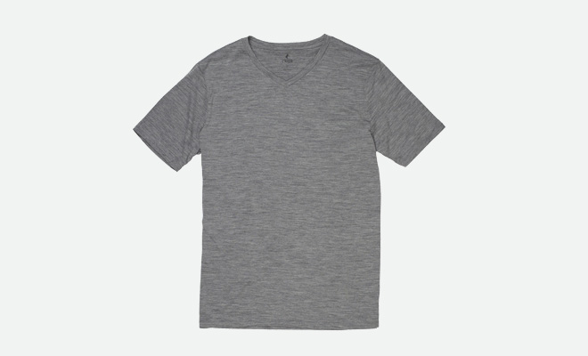 Ridge Merino Men’s Journey V-Neck Merino Wool T-Shirt