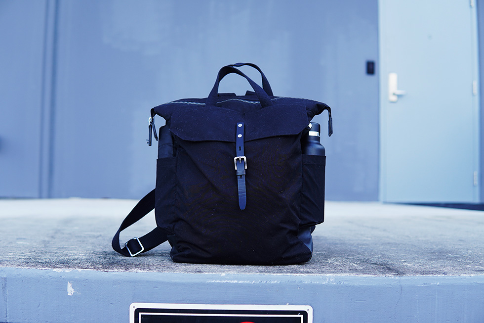 Ally Capellino Fin Waxed Cotton Backpack Review - Carryology