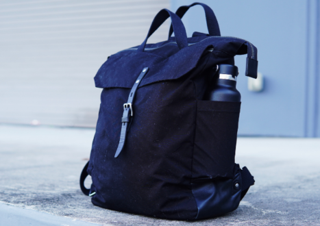 Ally Capellino Fin Waxed Cotton Backpack