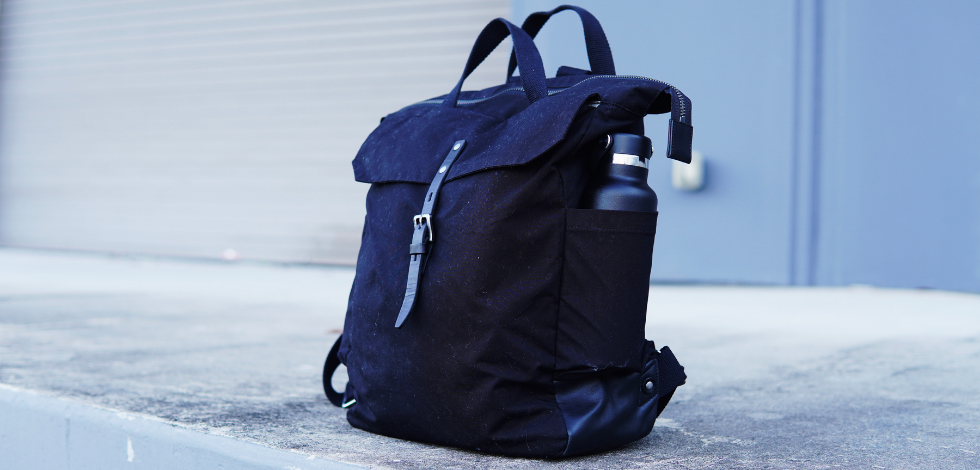 Ally Capellino Fin Waxed Cotton Backpack