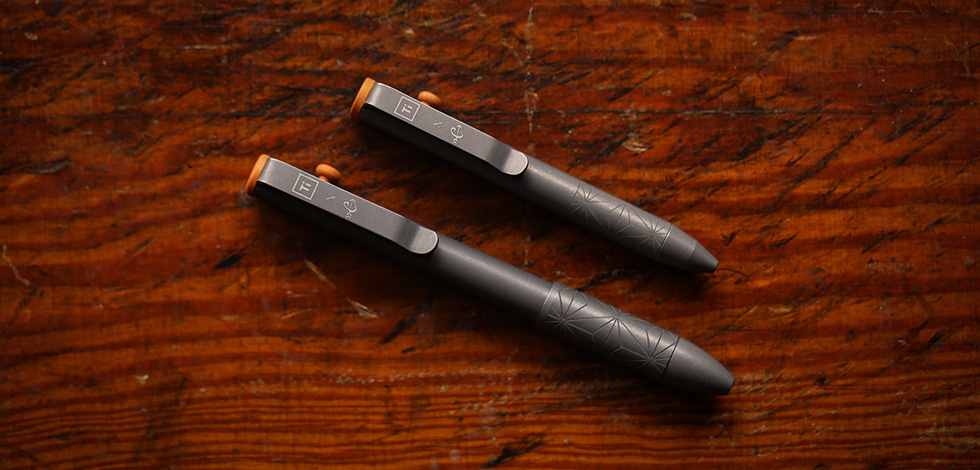 Big Idea Design Click Refillable EDC Pen (Black Ti) - Blade HQ