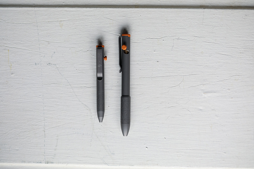 BIGiDESIGN x Carryology Bolt Action Pen and Mini Bolt Action Pen