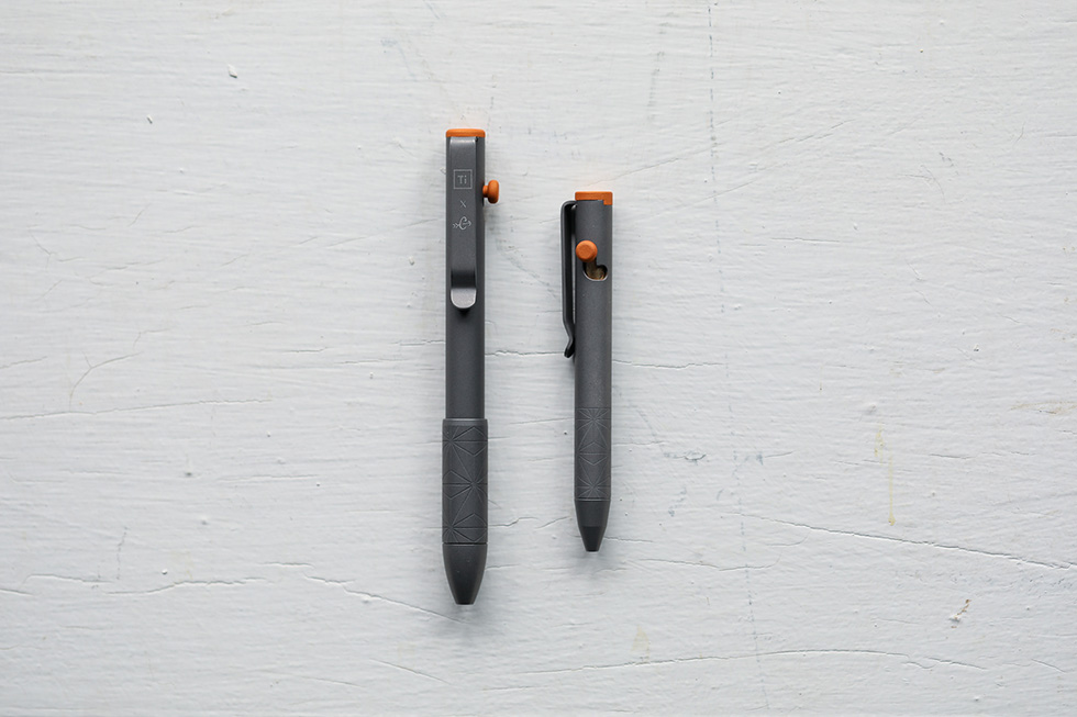 BIGiDESIGN x Carryology Bolt Action Pen and Mini Bolt Action Pen