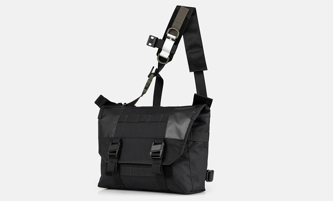 Basics Laptop Messenger Bag with Adjustable Shoulder Strap, Padded Compartment & Storage Pockets, Lightweight, Water-Resistant