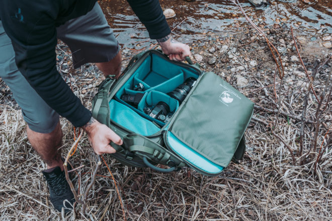 Camera bag organization