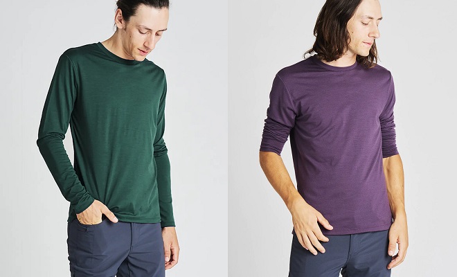 Mission Workshop Perimeter : Merino Core Nylon Long Sleeve Crew