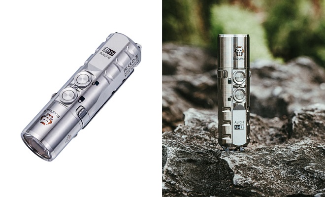 RovyVon Aurora A24 (G2) Dual Button Titanium EDC Flashlight