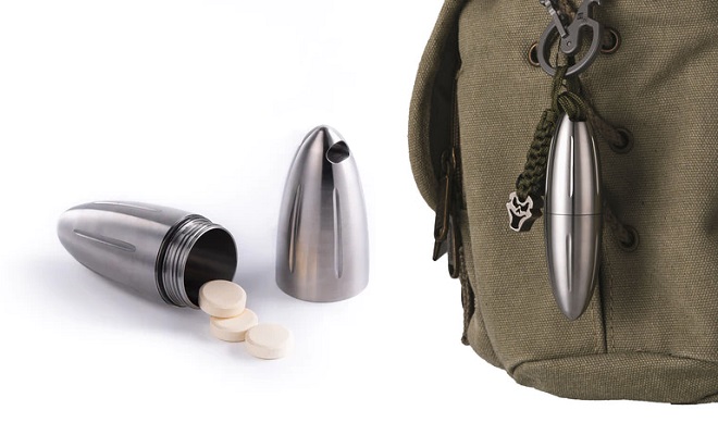 RovyVon Spring Cocoon U7 Titanium Capsule / Pill Holder