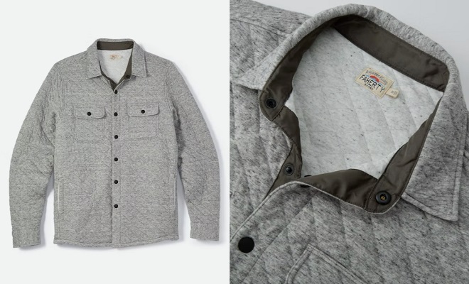 Faherty Epic Quilted Fleece CPO Shirt Jacket