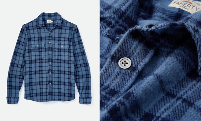 Faherty Legend Sweater Flannel Shirt – Exclusive