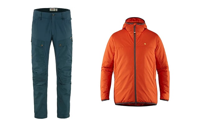 Fjällräven Keb Trousers and Bergtagen Lite Insulation Jacket