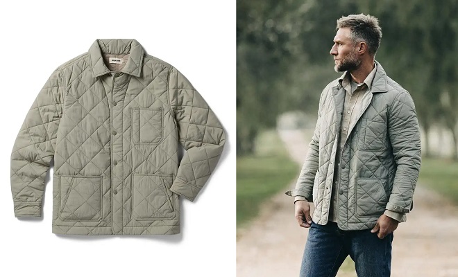 Taylor Stitch Ojai Jacket in Sagebrush Diamond Quilt