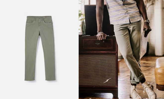 Faherty Stretch Terry 5-Pocket Pant