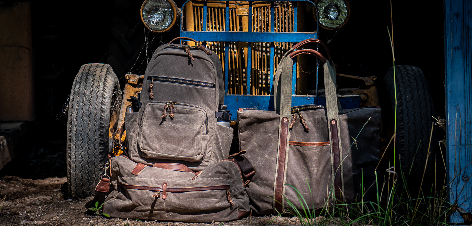 Make Your Own Waxed Canvas Backpack with Leather Accent 