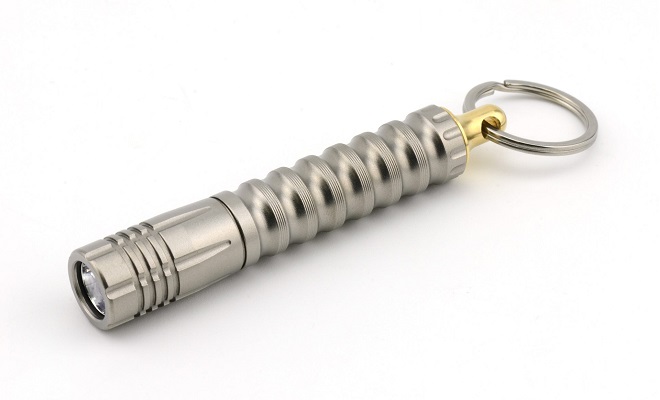 Prometheus Lights Beta QRv3 Titanium Keychain Flashlight