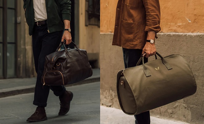 Bennett Winch Leather Weekender and S.C Holdall