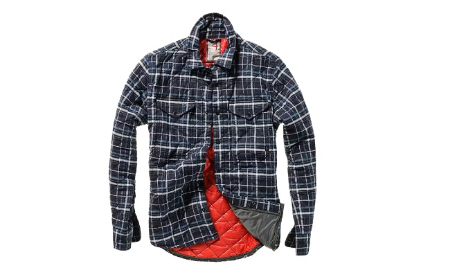 Relwen Quilted Flannel Shirt Jacket