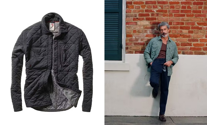 Relwen Windzip Quilted CPO Shirt Jacket