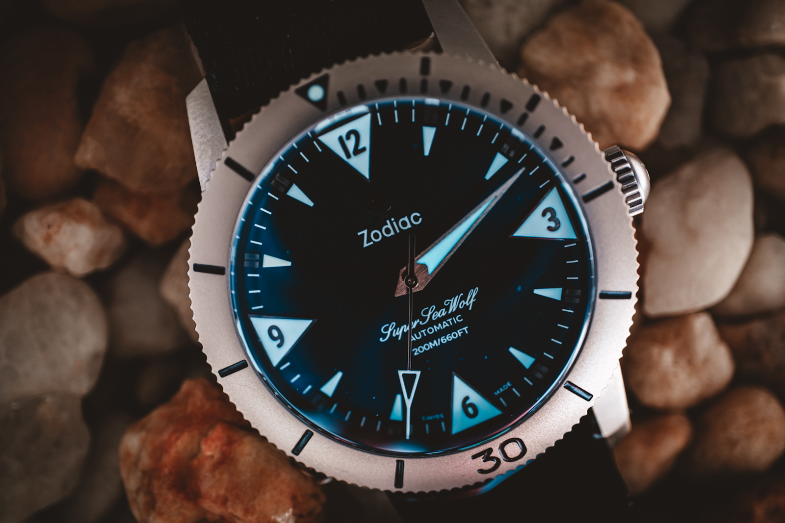 Huckberry x Zodiac Titanium Super Sea Wolf Dive Watch