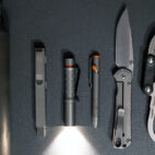 TITANIUM EDC TOOLS ON TABLE