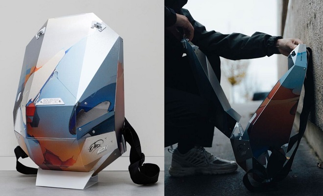 DOES x SOLID GRAY CONCRETE GEM Backpack