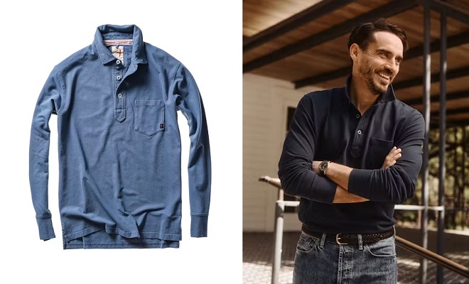 Huckberry - Relwen Pique Long Sleeve Polo