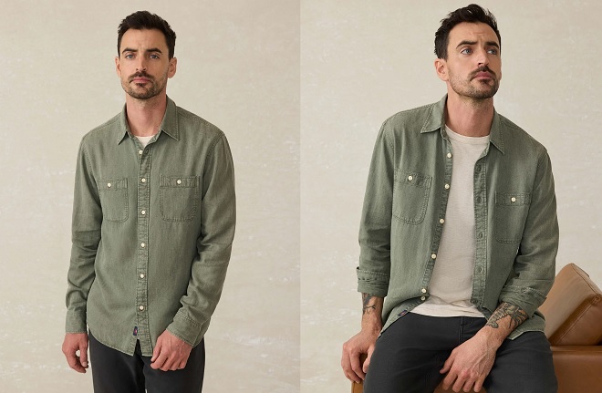 Faherty Tried & True Chambray Workshirt