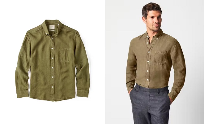 Billy Reid Tuscumbia Linen Shirt