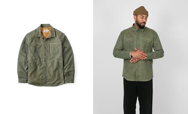 Dehen 1920 Crissman Lightweight Waxed Overshirt
