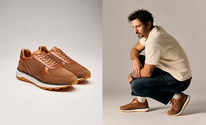 LUCA Leather and Suede Runner