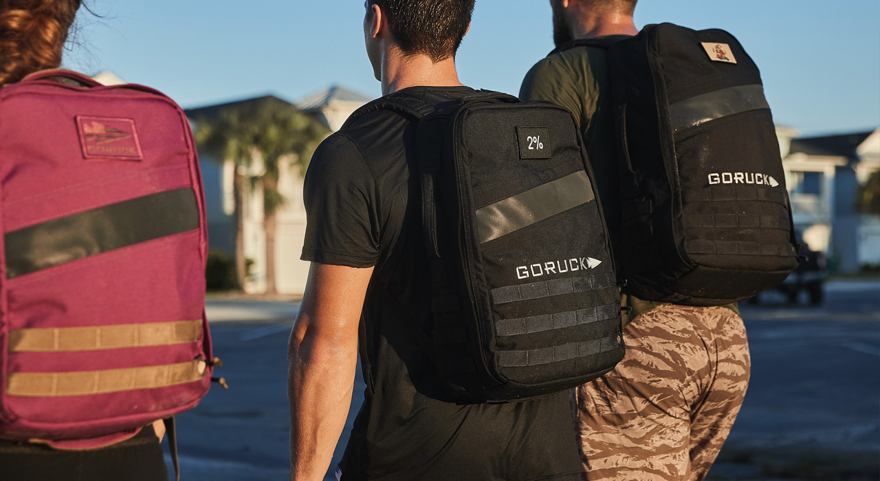 group rucking together