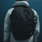 model wearing aer city backpack