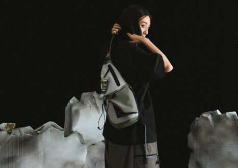 japanese model wearing mspc backpack