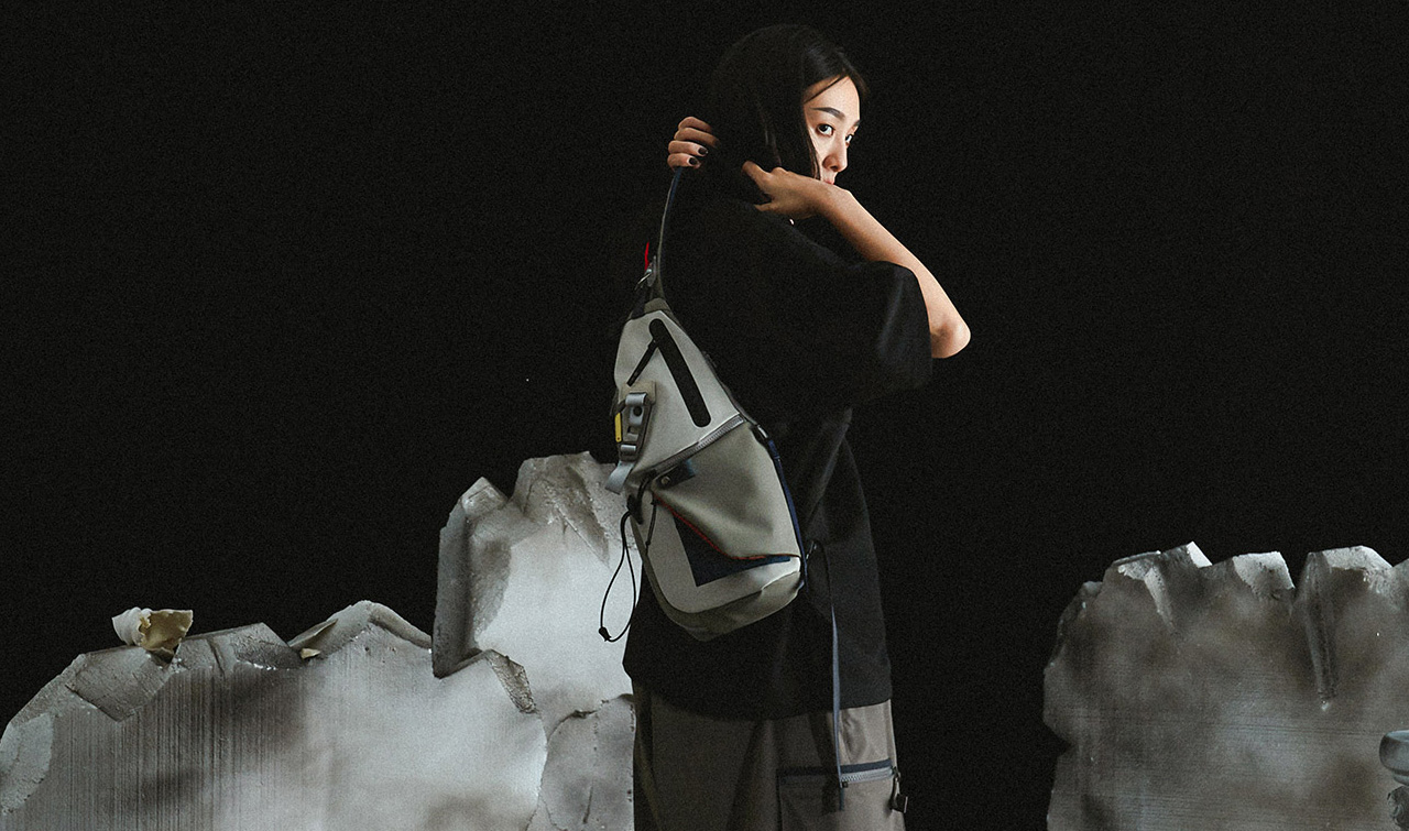 japanese model wearing mspc backpack