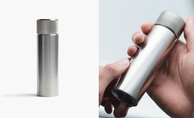 Wingback 100ml Hip Flask – Steel