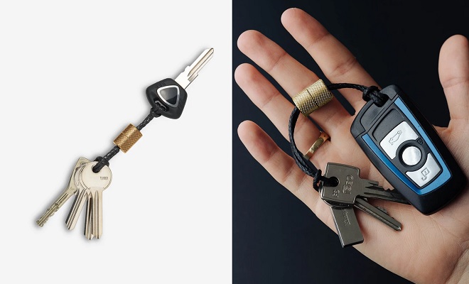 Wingback Key Loop – Brass