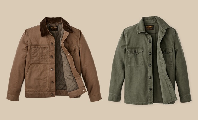 Filson Insulated Short Cruiser Jacket and Clarkston Jac-Shirt
