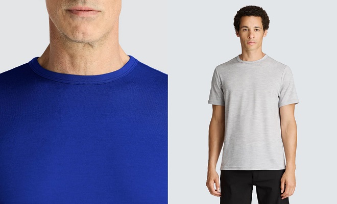 Unbound Merino Men's Merino Crew Neck T‑Shirt