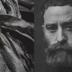 sruli recht with spider silk scarf