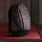 dyneema leather backpack in kimono shop