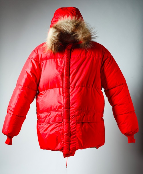 Eddie Bauer parka worn by Jim Whittaker on summit of Mount Everest in 1963; photo by David Swift/American Alpine Club