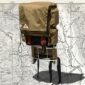kelty backpack with a map backdrop